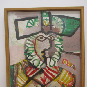 Pablo PICASSO, Buste d'homme au chapeau, 1970, huile sur toile, MBA de Rennes